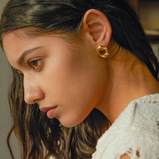 Boucles d'oreilles Hexagon