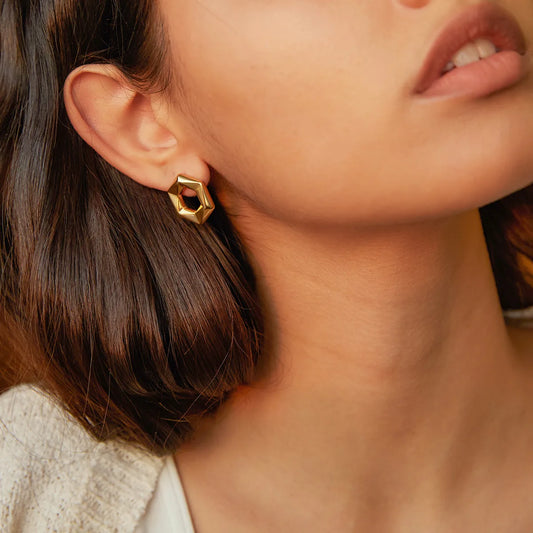 Boucles d'oreilles Hexagon